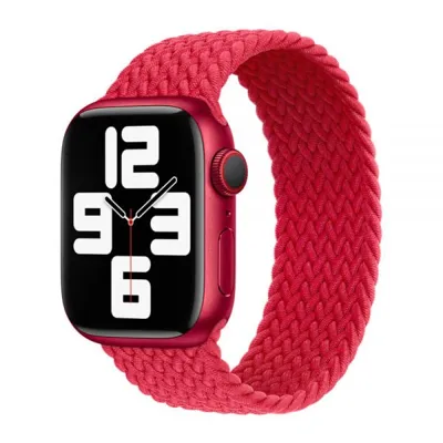 Ремінець CasePro Braided Solo Loop Red Size M для Apple Watch 49мм | 46мм | 45мм | 44мм
